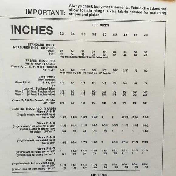 Stretch & Sew Sewing Pattern 2051 Retro French Bikini Panty Lingerie 32-48 UNCUT - Picture 3 of 3